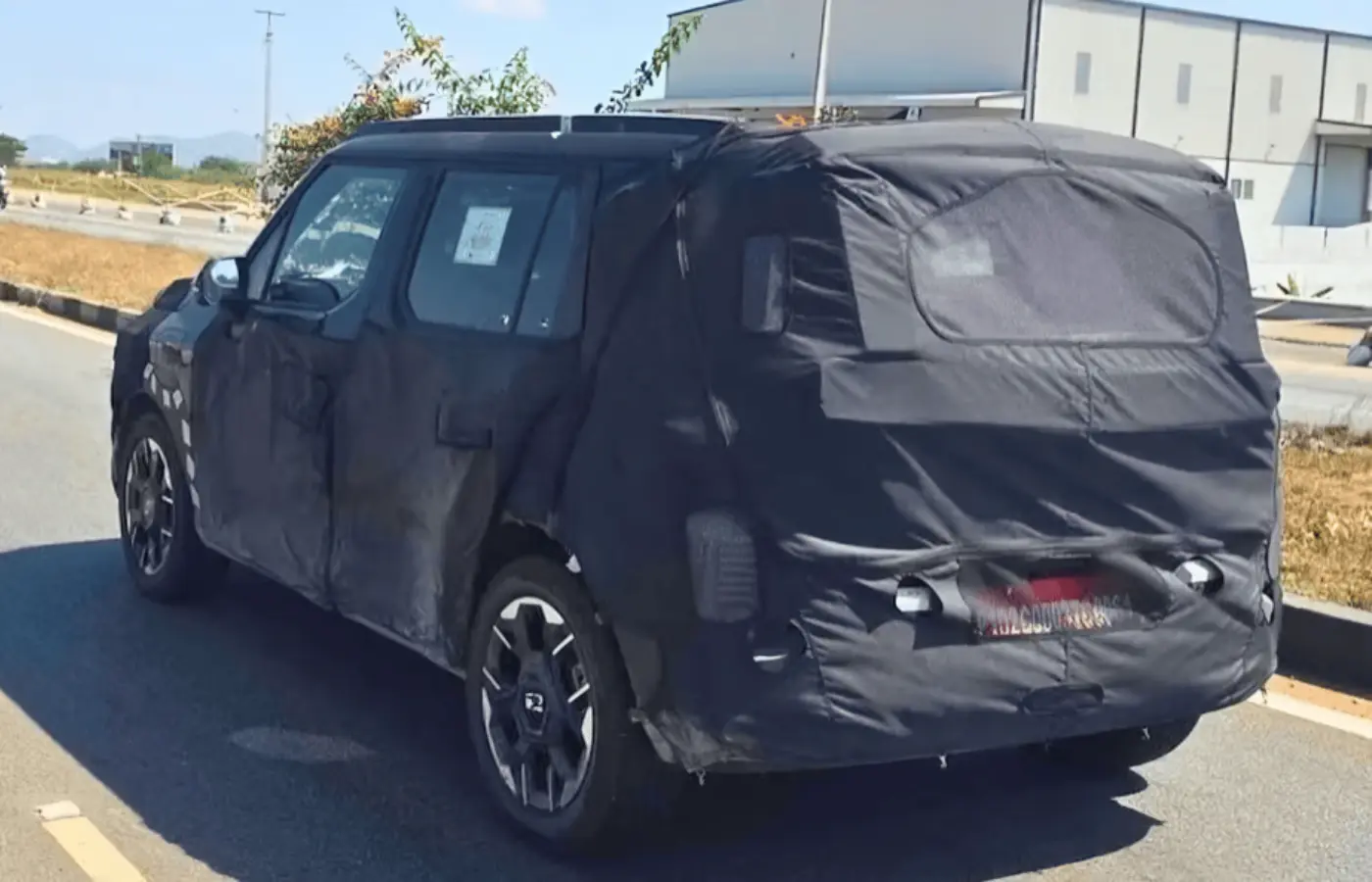 Kia Syros EV Spotted in India